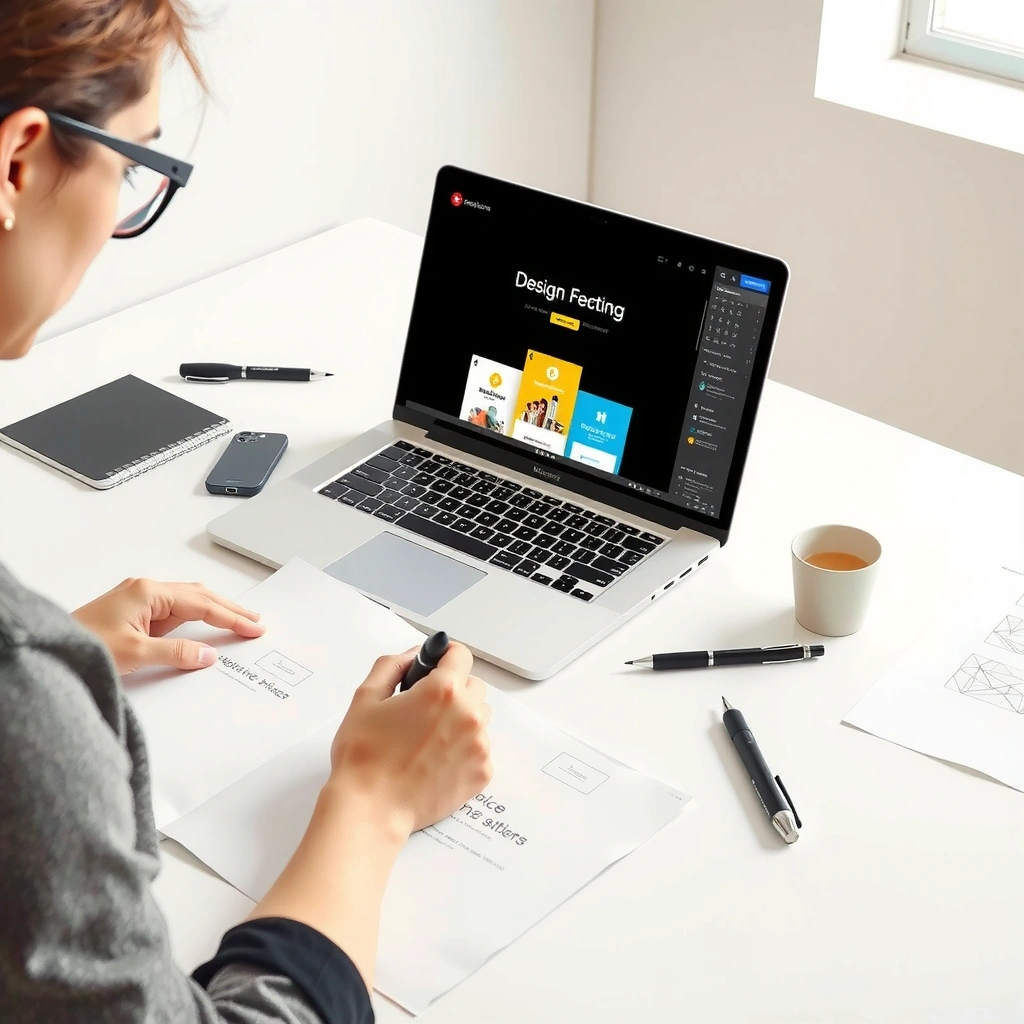 Portfolio showcase background